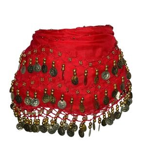 Belly‎ Dancing Coin Skirt Wrap skirt fairy Boho Rave